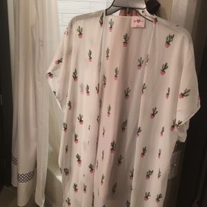 Never been worn cactus kimono/beach cover up